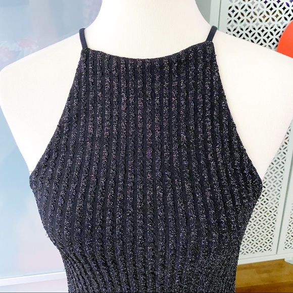 NWT Revolve NBD Cami Mini Dress in Metallic Black - Picture 3 of 13